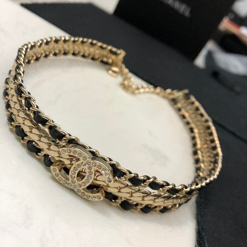 Chanel Strass 18K Gold Necklace product image 3, provided for visual reference and product detail review