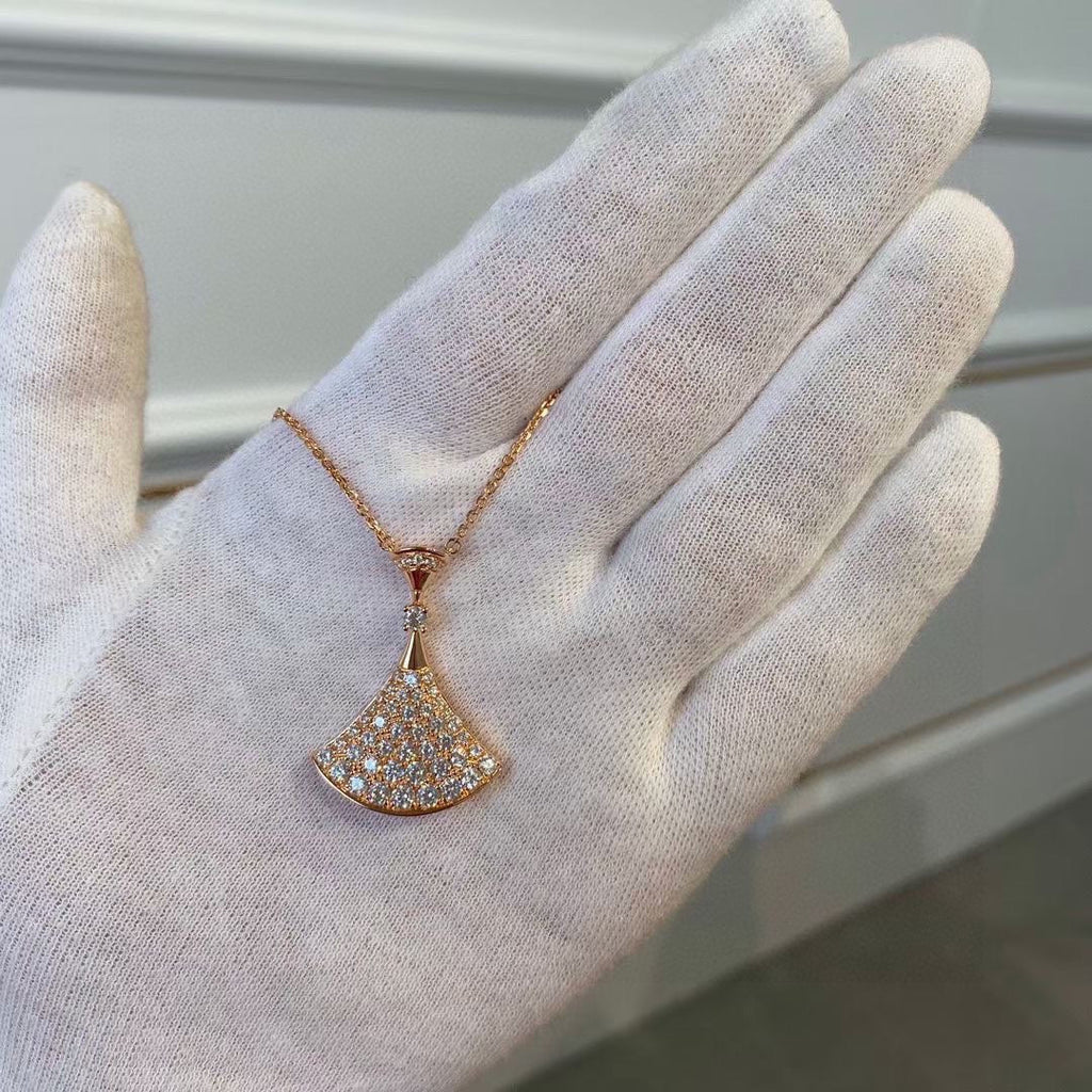 Bvlgari BVLGARI Dream Pave Diamond 18K Gold Necklace product image 6, provided for visual reference and product detail review