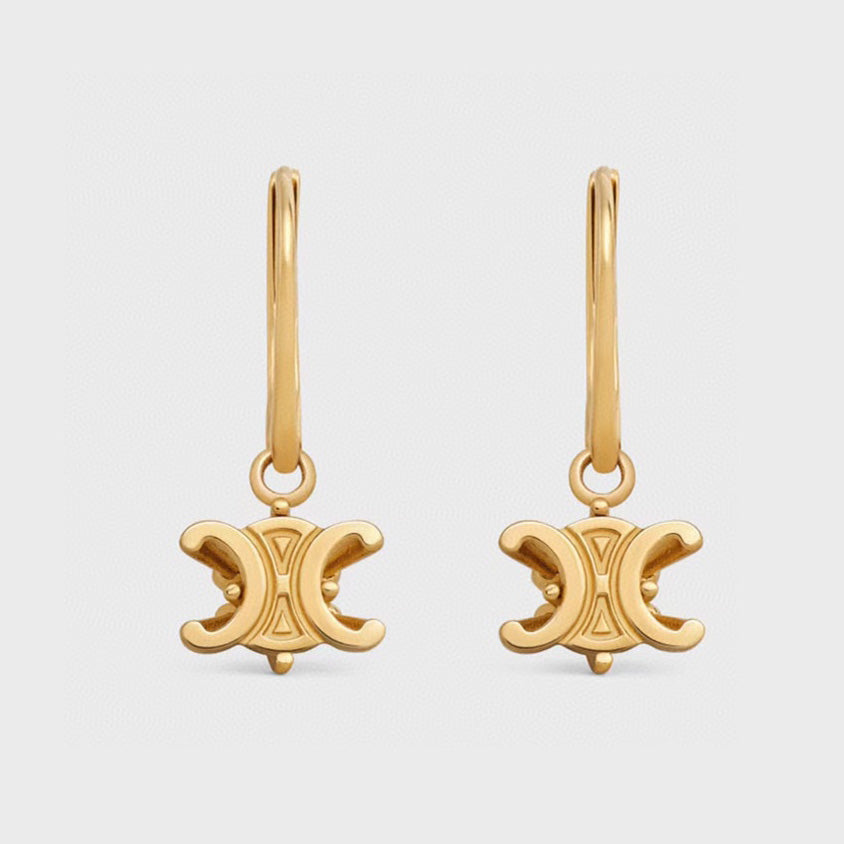 Celine Solitaire 18K Gold Earrings product image 1, provided for visual reference and product detail review