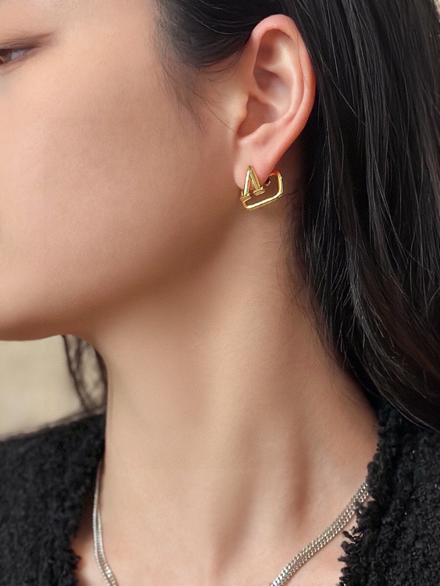 Valentino 18K Gold Earrings product image 2, provided for visual reference and product detail review