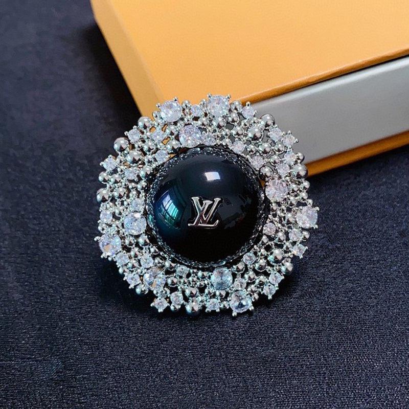 Louis Vuitton Black Ball 18K Gold Brooch product image 1, provided for visual reference and product detail review