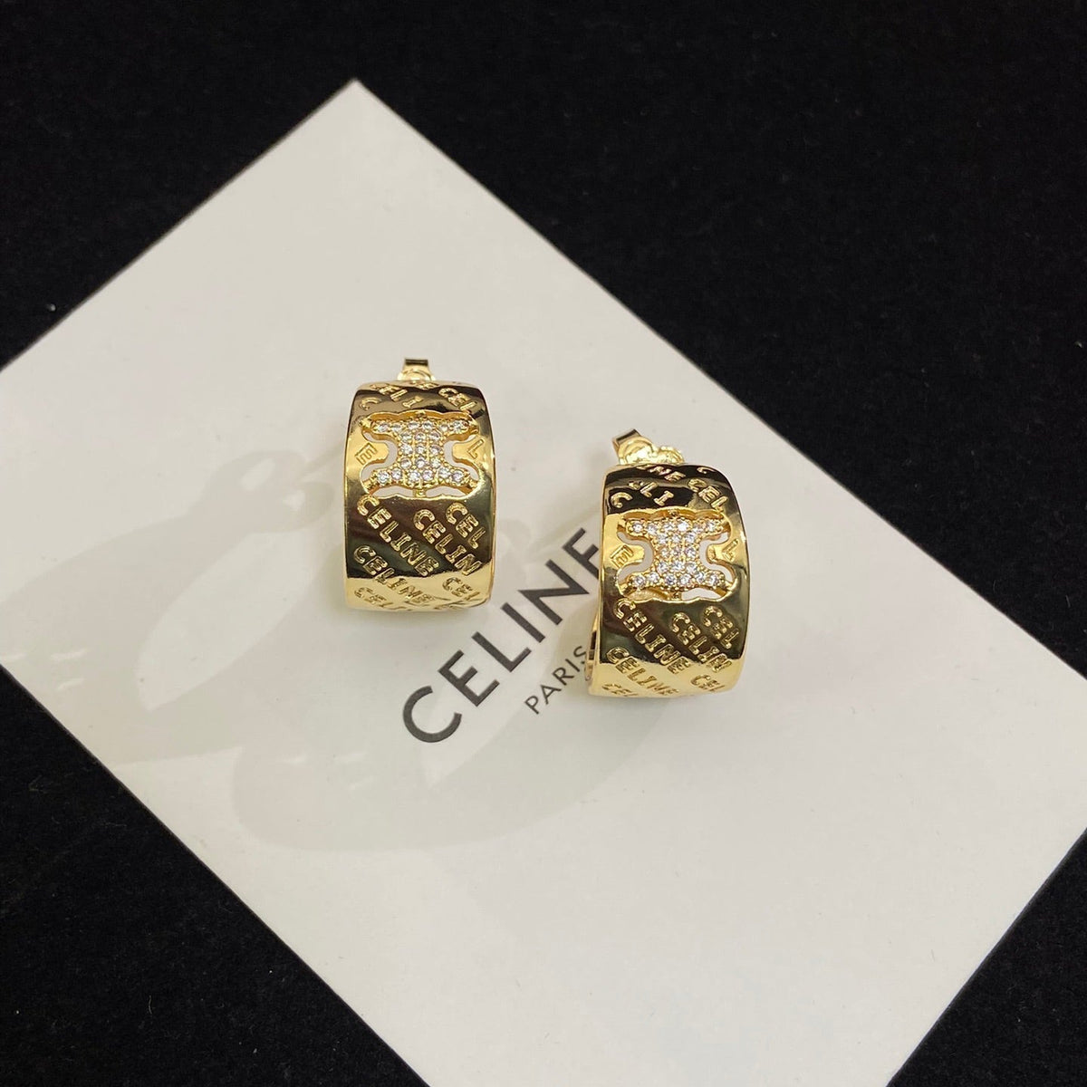 Celine Diamonds 18K Gold Earrings product image 1, provided for visual reference and product detail review