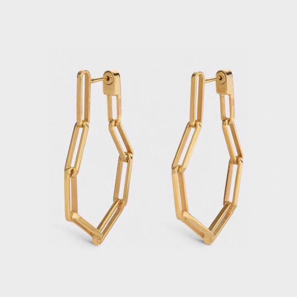 Celine Chain 18K Gold Earrings product image 1, provided for visual reference and product detail review