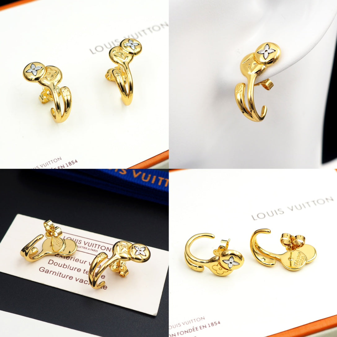 Louis Vuitton Symphony 18K Gold Earrings product image 6, provided for visual reference and product detail review