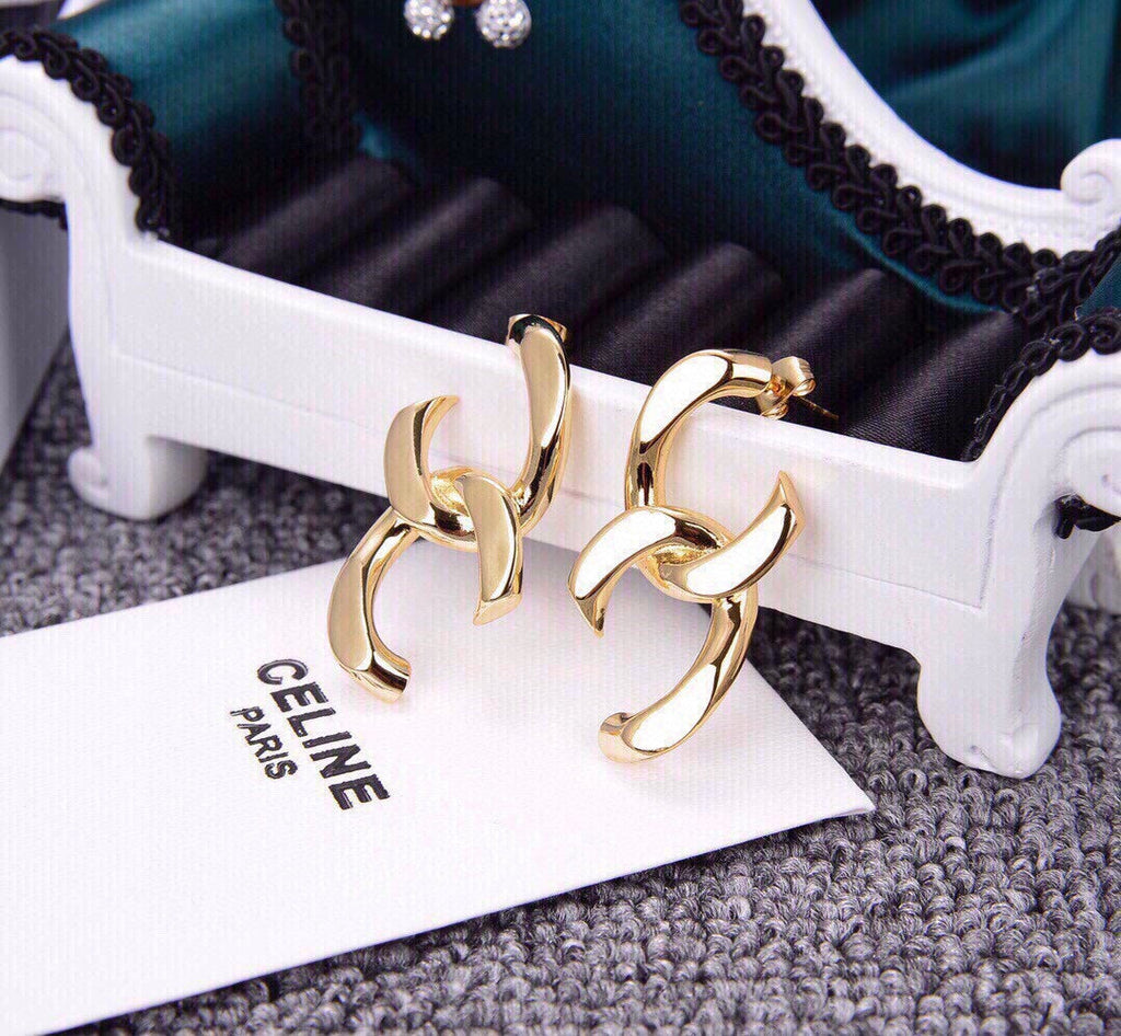 Celine 18K Gold Earrings product image 5, provided for visual reference and product detail review