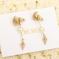 Dior Pearl Pendant 18K Gold Earrings product image 1, provided for visual reference and product detail review