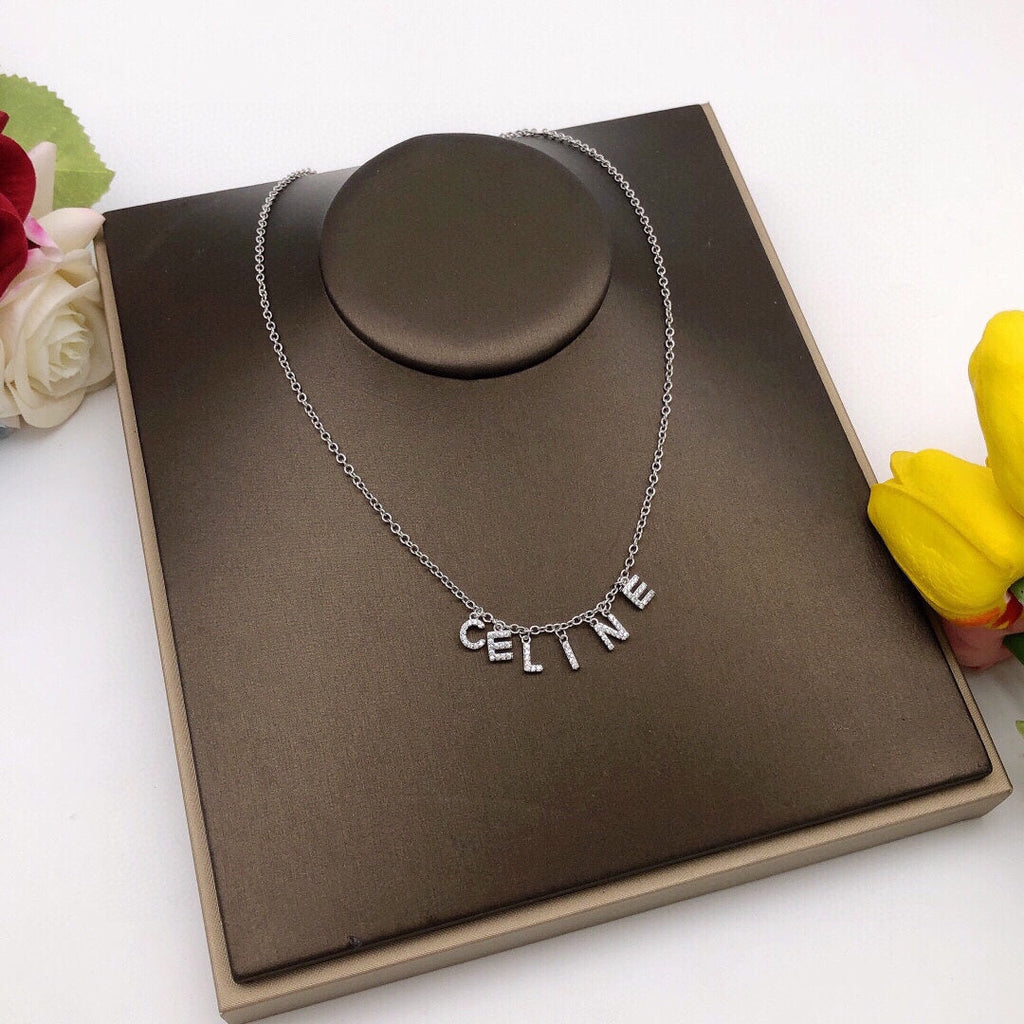 Celine Script 18K Gold Necklace product image 3, provided for visual reference and product detail review