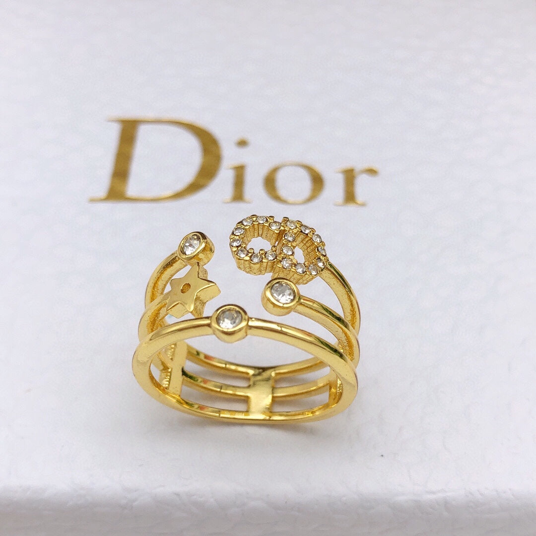 Dior Star Diamonds 18K Gold Ring product image 6, provided for visual reference and product detail review
