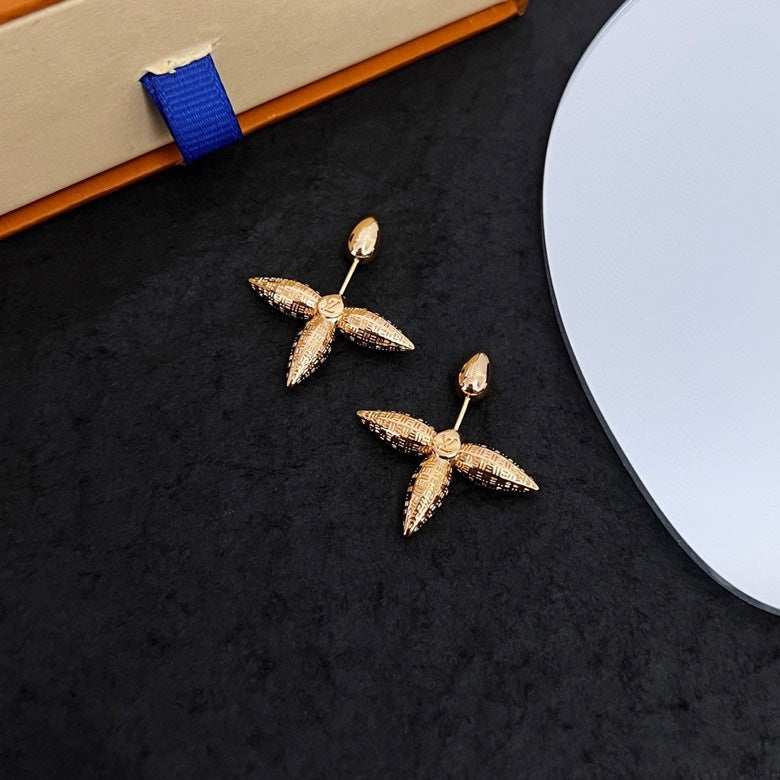 Louis Vuitton Louisette Stud 18K Gold Earrings product image 3, provided for visual reference and product detail review