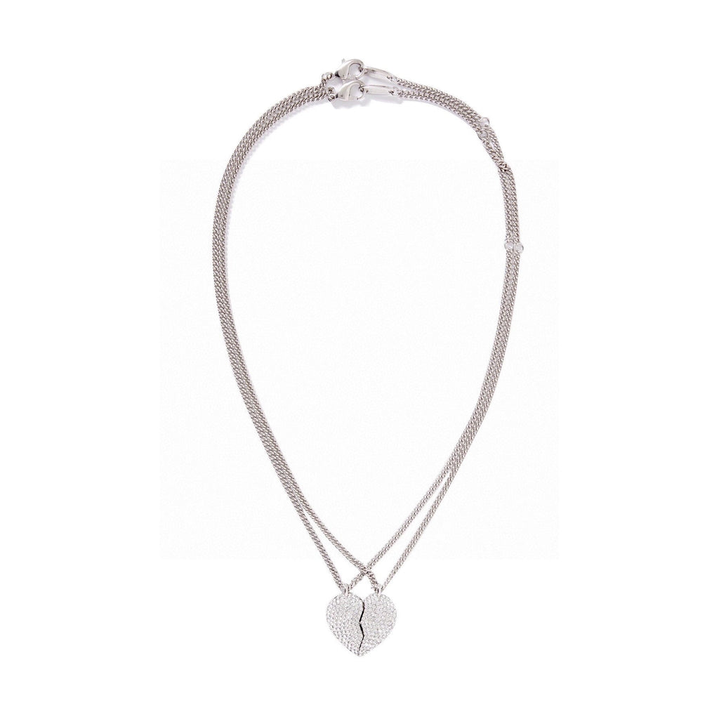 Balenciaga Lovelock Set Of Two Silver-tone Crystal 18K Gold Necklace product image 1, provided for visual reference and