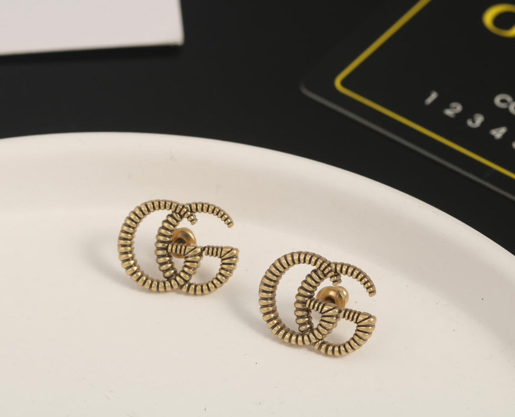 Gucci Double 18K Gold Earrings product image 6, provided for visual reference and product detail review