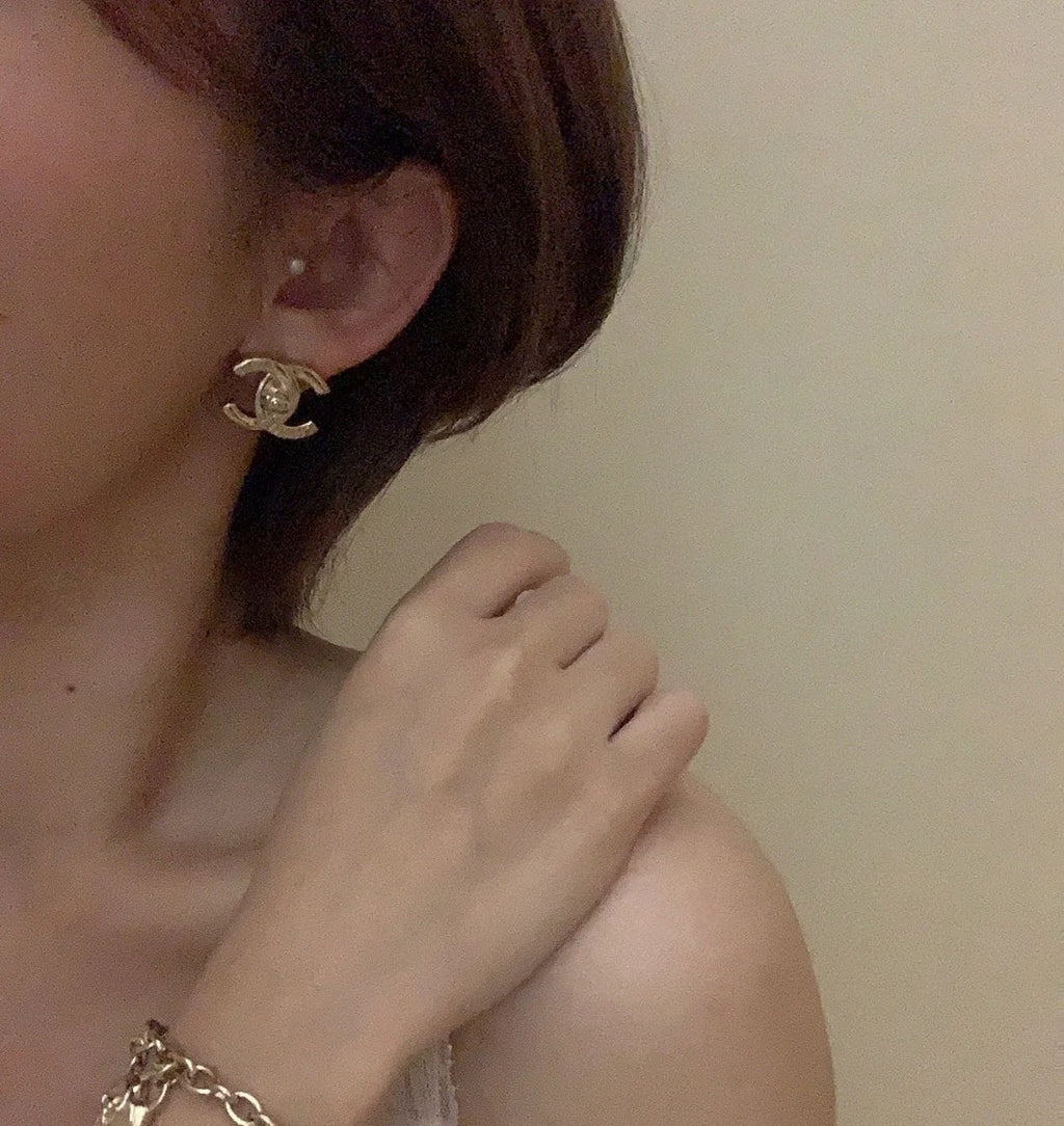 Chanel Gold 18K Gold Earrings product image 3, provided for visual reference and product detail review