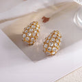 Valentino Crystal 18K Gold Earrings product image 1, provided for visual reference and product detail review