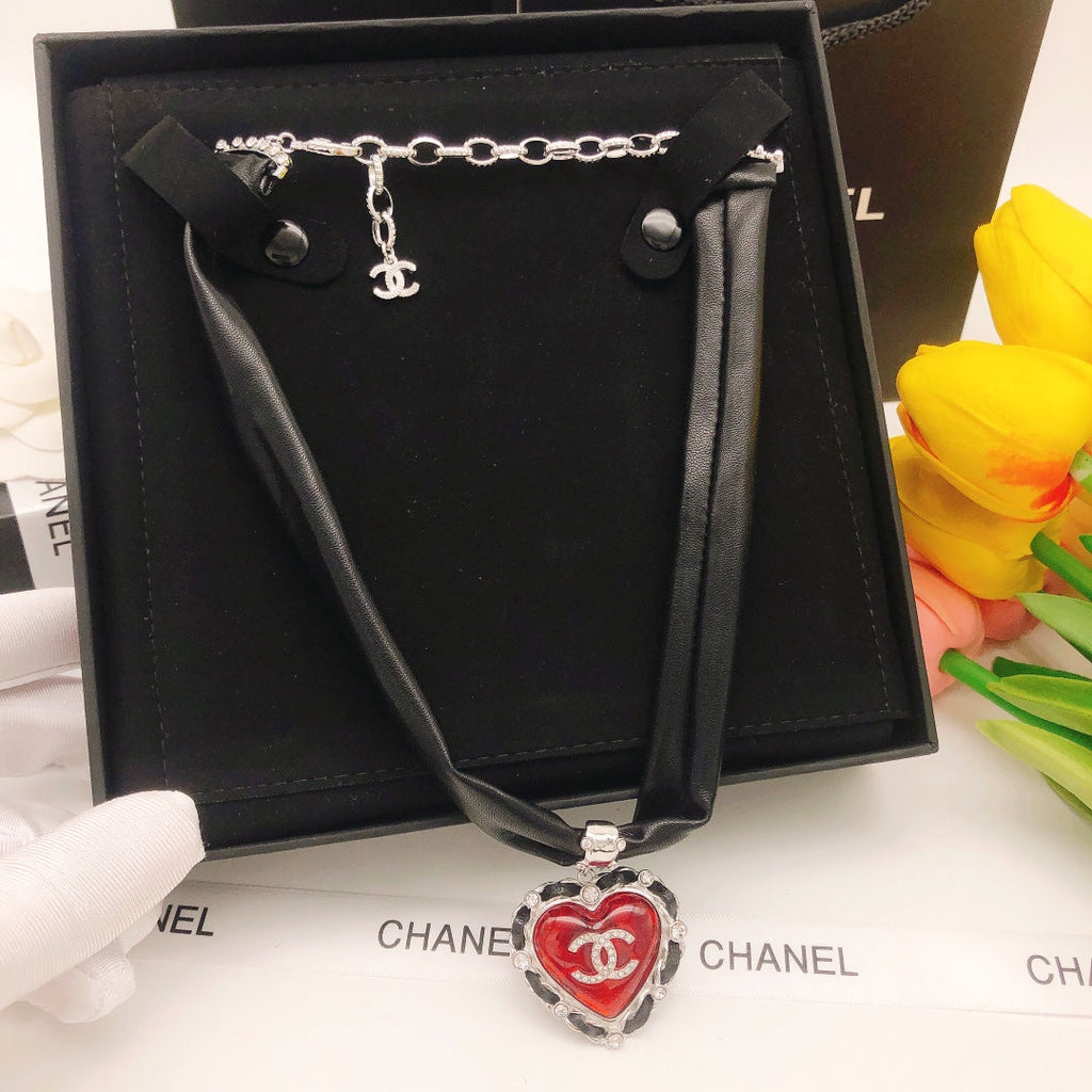 Chanel 2021 Leather Choker 18K Gold Necklace product image 5, provided for visual reference and product detail review