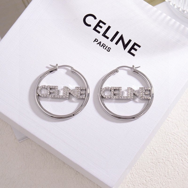 Celine Celine Diamond 18K Gold Earrings product image 2, provided for visual reference and product detail review