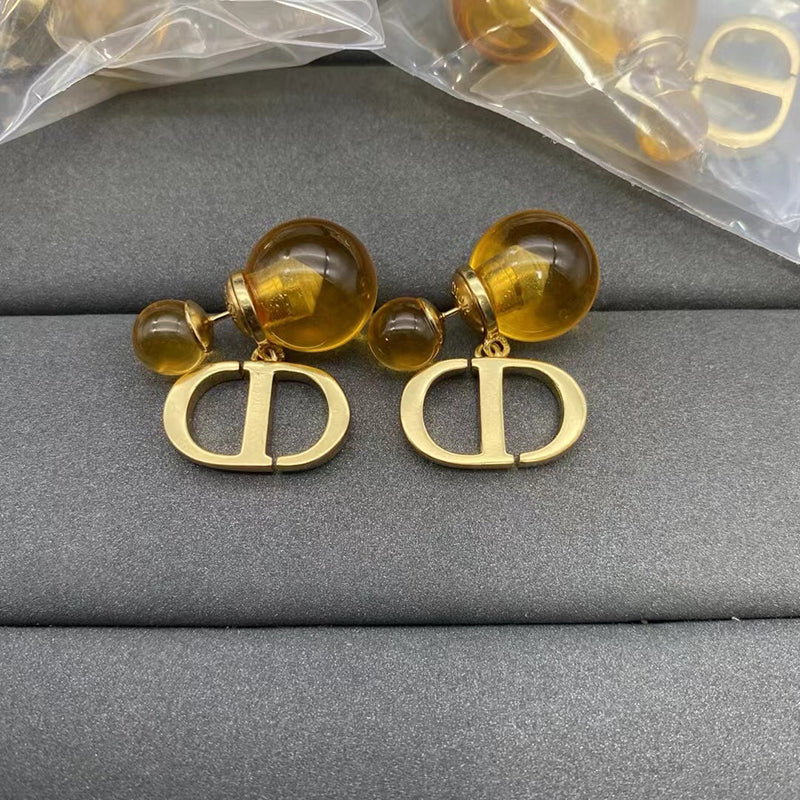 Dior Petit 18K Gold Earrings product image 3, provided for visual reference and product detail review