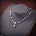 Celine Crystals Link 18K Gold Necklace product image 1, provided for visual reference and product detail review