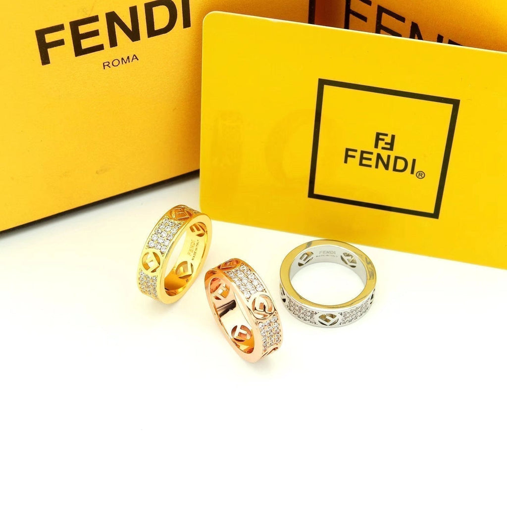 Fendi Is 18K White Gold Ring product image 5, provided for visual reference and product detail review