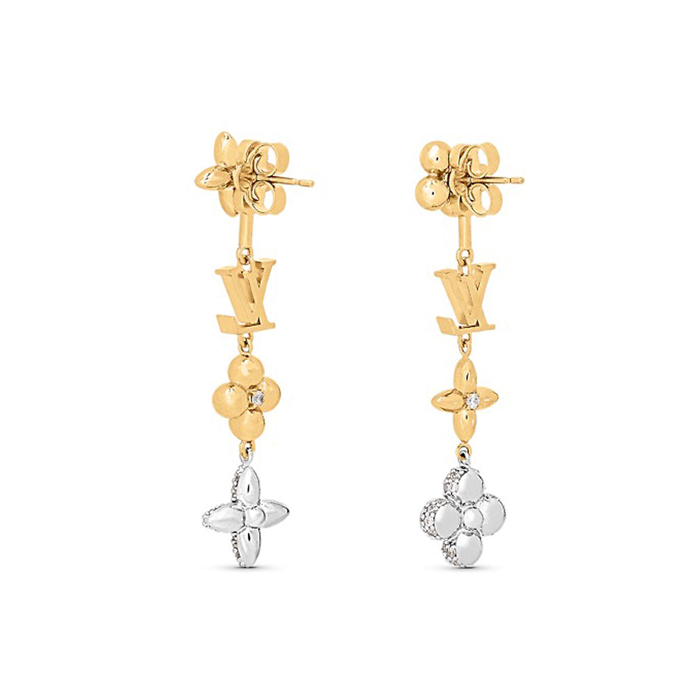 Louis Vuitton Monogram 18K Gold Earrings product image 2, provided for visual reference and product detail review