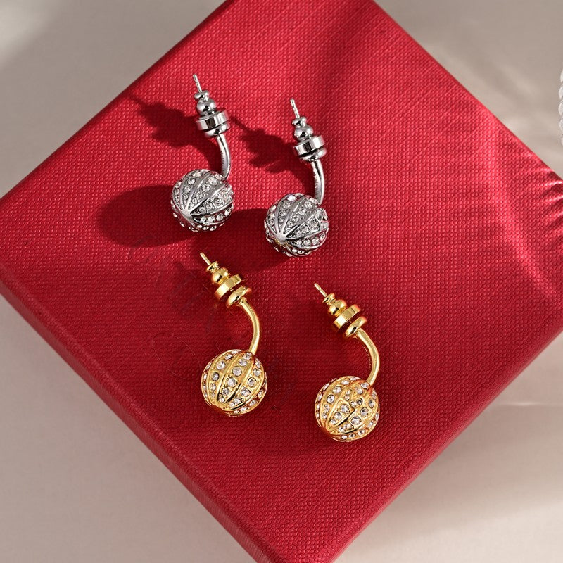 Valentino Diamond 18K Gold Earrings product image 4, provided for visual reference and product detail review