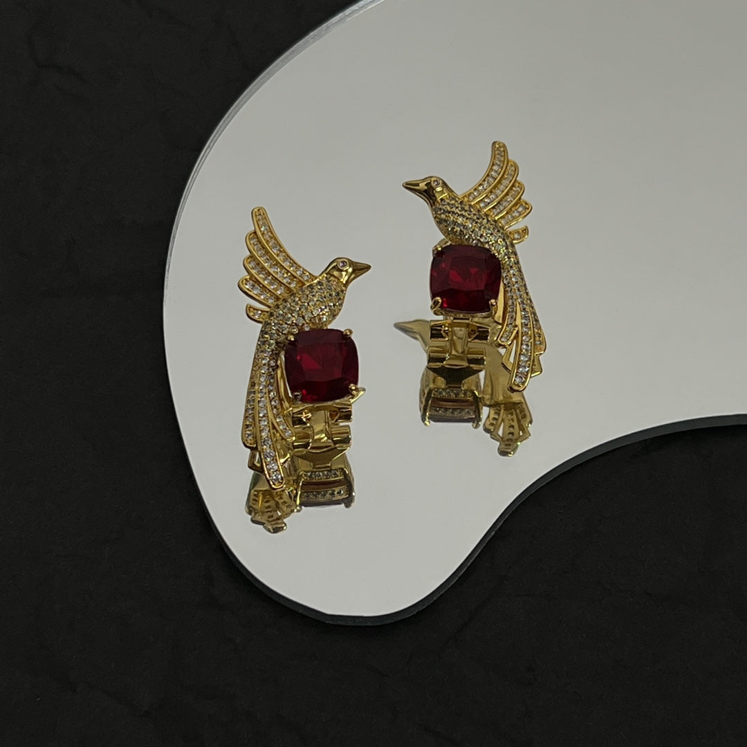 Tiffany Bird Diamonds 18K Gold Earrings product image 1, provided for visual reference and product detail review