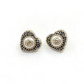 Chanel Heart Crystals 18K Gold Earrings product image 1, provided for visual reference and product detail review