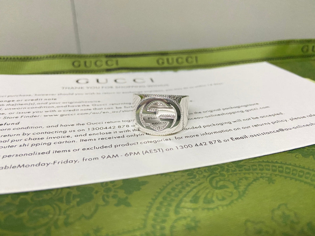 Double Gucci Interlocking Gucci Wide Ring product image 2, provided for visual reference and product detail review