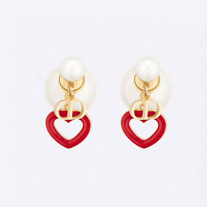 Dior Heart Valentine 18K Gold Earrings product image 1, provided for visual reference and product detail review