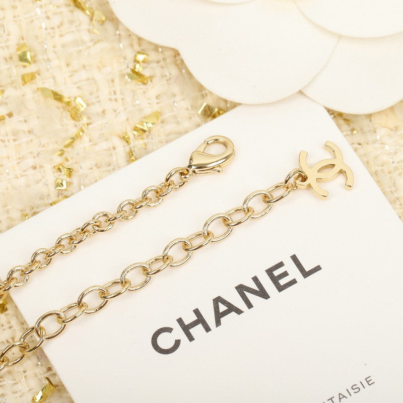 Chanel Script 18K Gold Necklace product image 6, provided for visual reference and product detail review