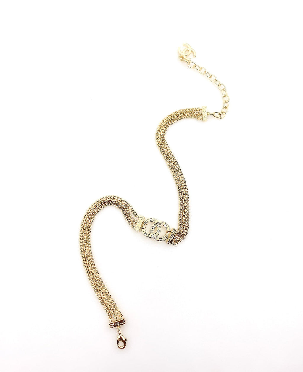 Chanel Chain Choker 18K Gold Necklace product image 5, provided for visual reference and product detail review