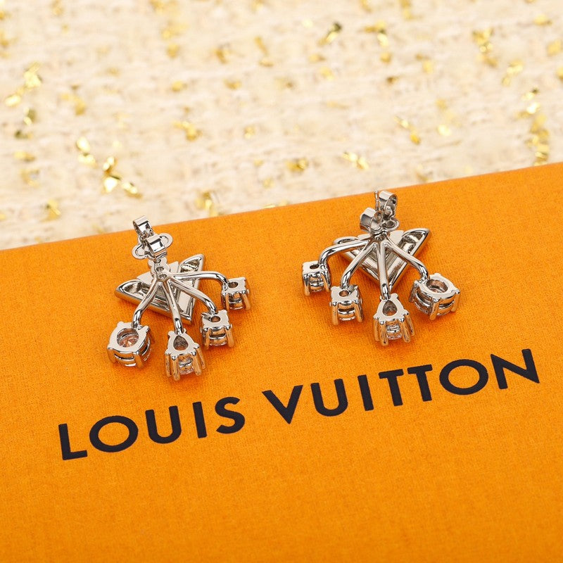 Louis Vuitton Diamomd 18K Gold Earrings product image 6, provided for visual reference and product detail review