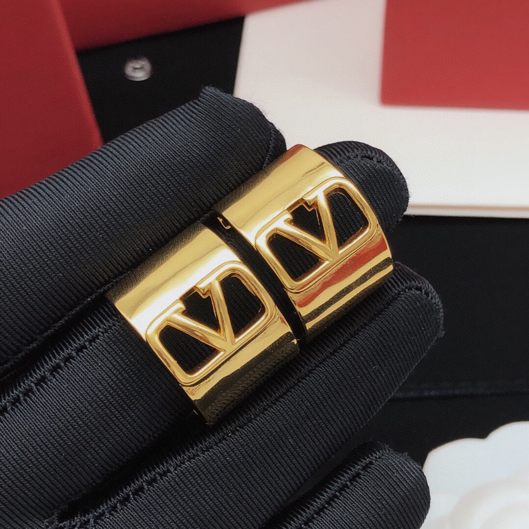 Valentino Cuff 18K Gold Earrings product image 3, provided for visual reference and product detail review