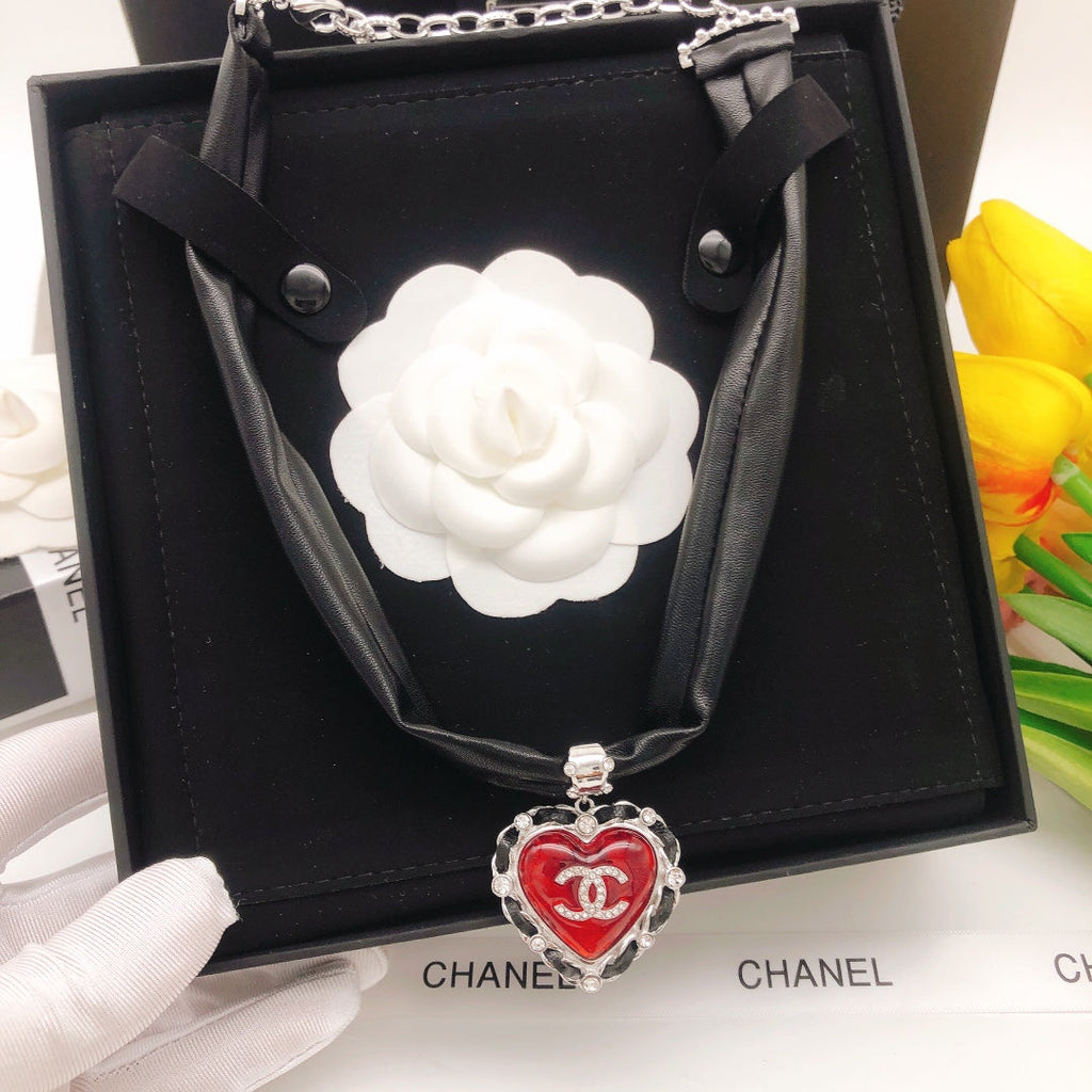 Chanel 2021 Leather Choker 18K Gold Necklace product image 2, provided for visual reference and product detail review