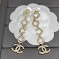 Chanel Pearl Pendant 18K Gold Earrings product image 1, provided for visual reference and product detail review