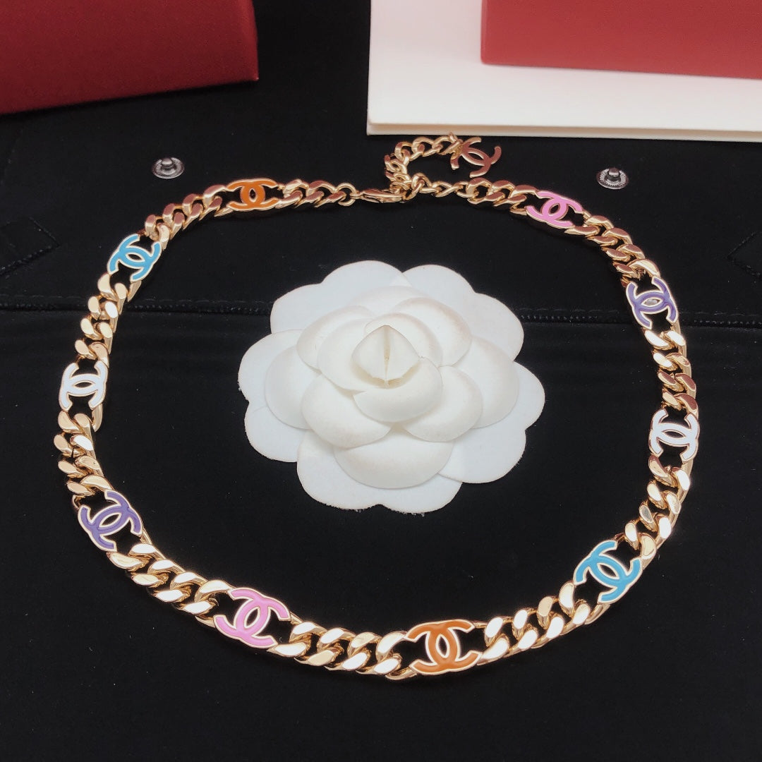 Chanel Color Chain 18K Gold Necklace product image 1, provided for visual reference and product detail review