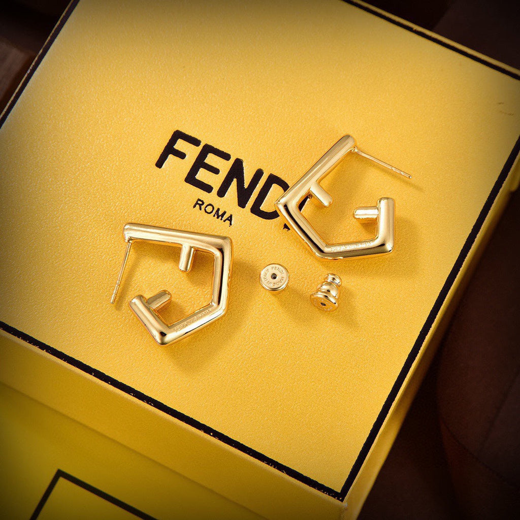 Fendi First 18K Gold Earrings product image 5, provided for visual reference and product detail review