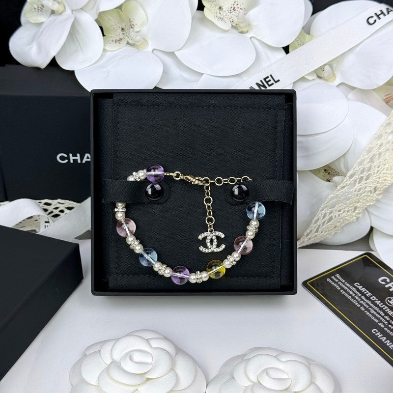 Chanel 26C Color Crystal 18K Gold Bracelet product image 6, provided for visual reference and product detail review