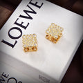 LOEWE Anagram Cube Diamonds 18K Gold Earrings product image 1, provided for visual reference and product detail review