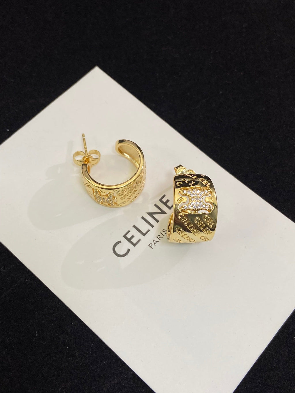 Celine Diamonds 18K Gold Earrings product image 2, provided for visual reference and product detail review