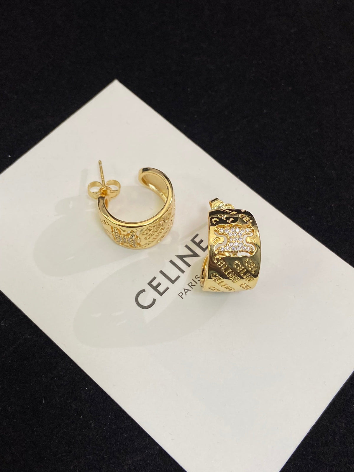 Celine Diamonds 18K Gold Earrings product image 2, provided for visual reference and product detail review