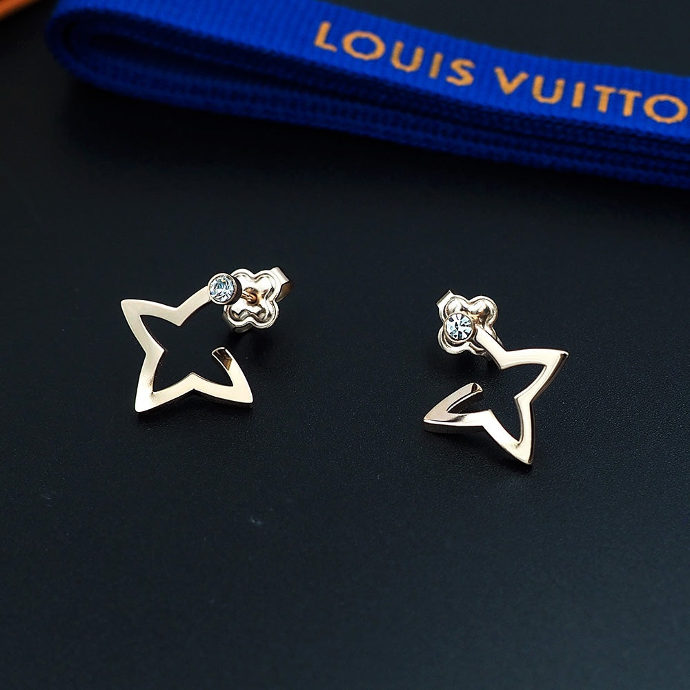 Louis Vuitton Blossom Mini Hoops 18K Gold Earrings product image 5, provided for visual reference and product detail review