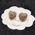 Chanel Heart Diamonds 18K Gold Earrings product image 1, provided for visual reference and product detail review