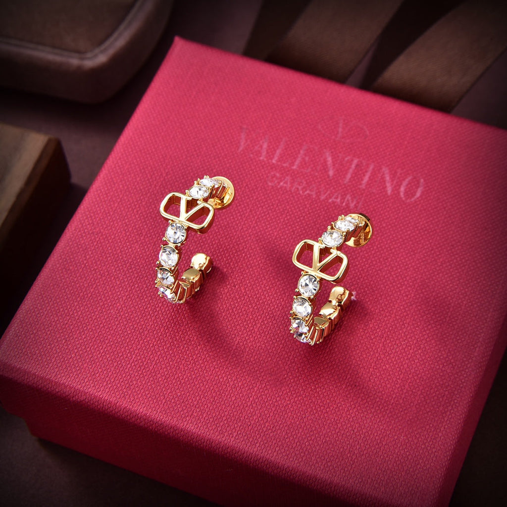 Valentino Valentino Signature 18K Gold Earrings product image 5, provided for visual reference and product detail review