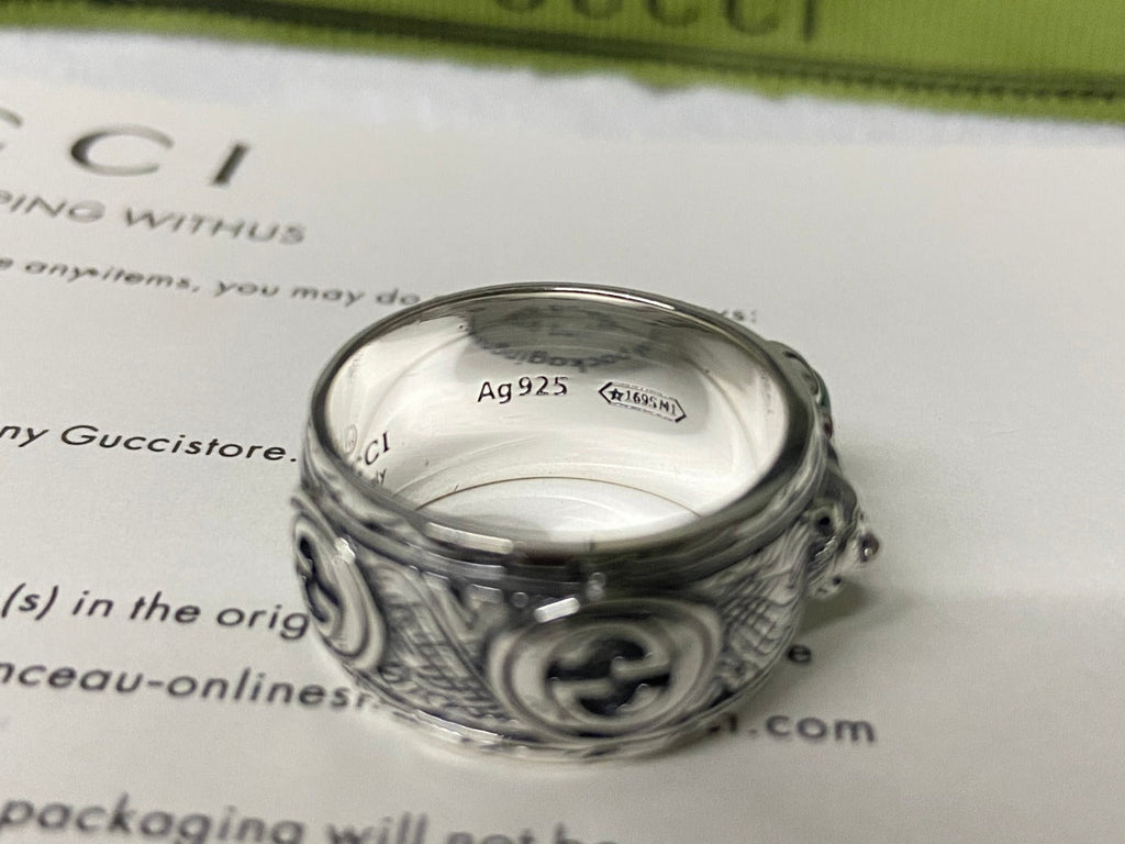 Double Gucci Feline Garden Green Ring product image 2, provided for visual reference and product detail review