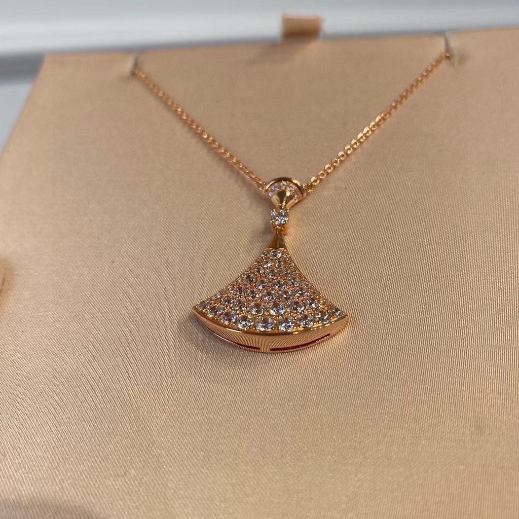 Bvlgari BVLGARI Dream Pave Diamond 18K Gold Necklace product image 8, provided for visual reference and product detail review