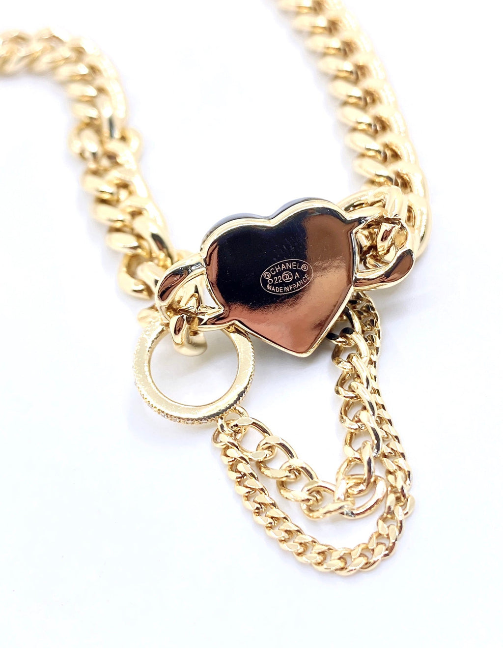 Chanel Black Choker 18K Gold Necklace product image 6, provided for visual reference and product detail review