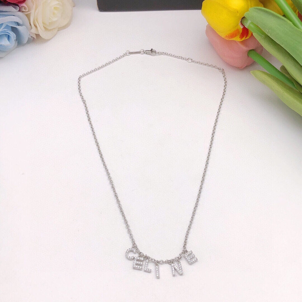 Celine Script 18K Gold Necklace product image 5, provided for visual reference and product detail review