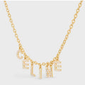 Celine Paris Strass Crystals 18K Gold Necklace product image 1, provided for visual reference and product detail review
