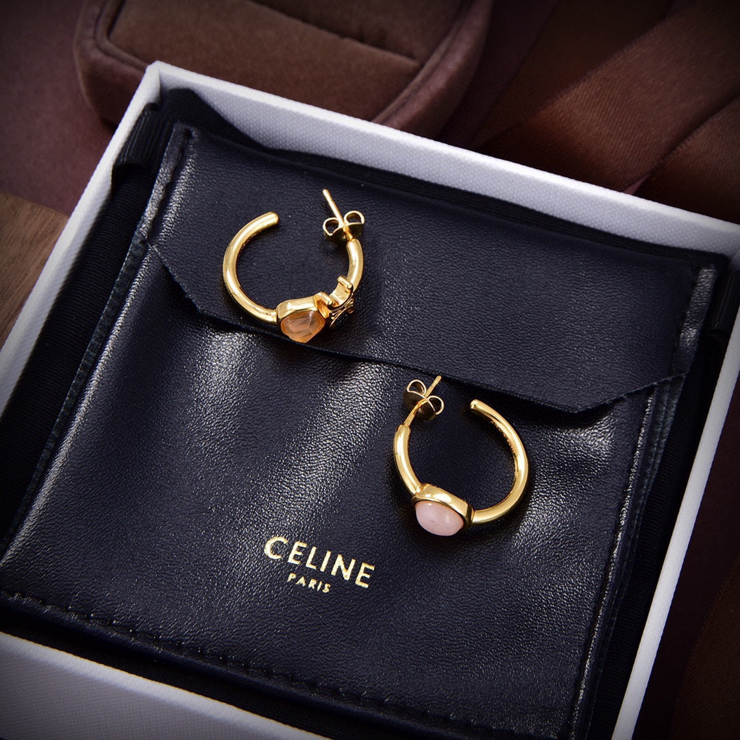 Celine Indie Hoops 18K Gold Earrings product image 7, provided for visual reference and product detail review