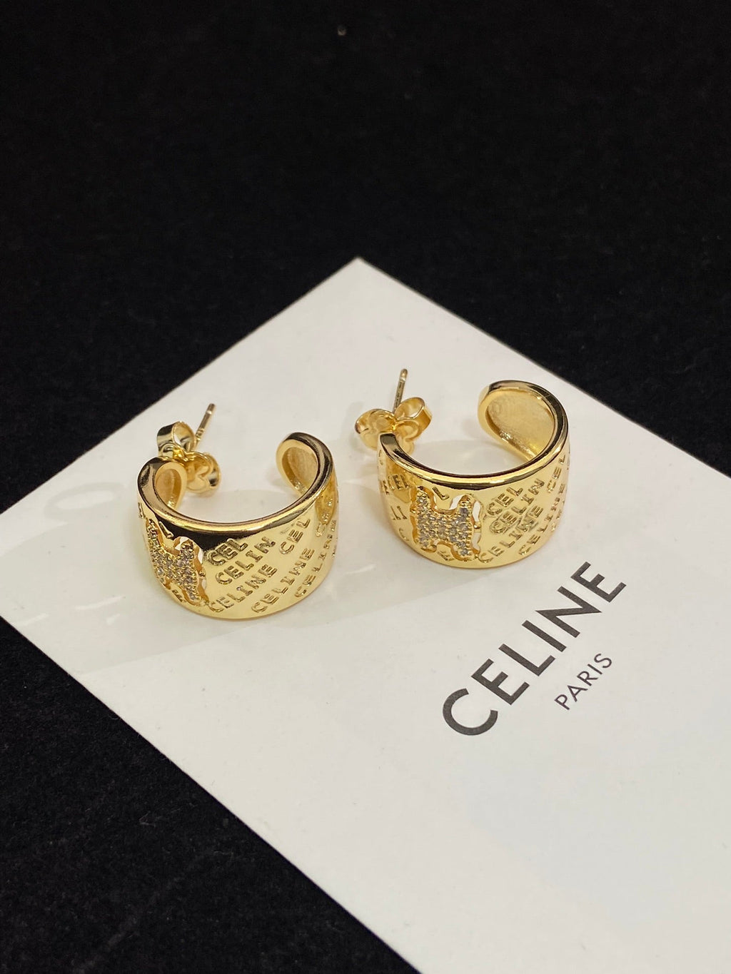 Celine Diamonds 18K Gold Earrings product image 3, provided for visual reference and product detail review
